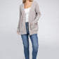 Melange Open Front Sweater Cardigan