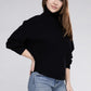 Viscose Dolman Sleeve Turtleneck Sweater