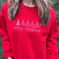 Merry Christmas Embroidered Sweatshirt