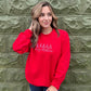 Merry Christmas Embroidered Sweatshirt