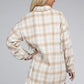 Beige Plaid Shacket