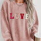 LOVE Round Neck Dropped Shoulder Sweatshirt