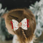 Gingerbread Glitter Hair Bow