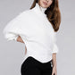 Viscose Dolman Sleeve Turtleneck Sweater