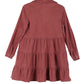 Corduroy tiered dress