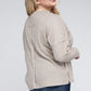 Plus Ribbed Brushed Melange Hacci Sweater