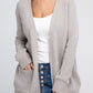 Melange Open Front Sweater Cardigan