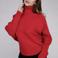 Viscose Dolman Sleeve Turtleneck Sweater