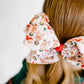 Vintage Santa and Reindeer Bow