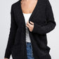 Melange Open Front Sweater Cardigan