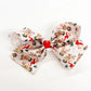 Vintage Santa and Reindeer Bow