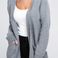 Melange Open Front Sweater Cardigan