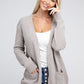 Melange Open Front Sweater Cardigan