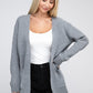 Melange Open Front Sweater Cardigan