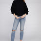 Viscose Dolman Sleeve Turtleneck Sweater