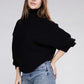 Viscose Dolman Sleeve Turtleneck Sweater