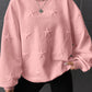 Star Lantern Sleeve Dropped Shoulder Sweatshirt