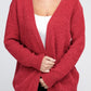 Melange Open Front Sweater Cardigan