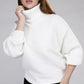 Viscose Dolman Sleeve Turtleneck Sweater