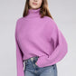 Viscose Dolman Sleeve Turtleneck Sweater