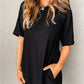 Black Tshirt Dress RTS