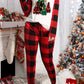 Red Christmas Tree Plaid Pajamas WS RTS