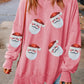 Pink Sequin Santa Split Sweatshirt RTS