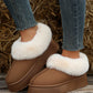 Chestnut Plush Trim Boots RTS