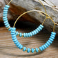 Hoop Beaded Earrings WS RTS