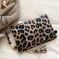 Chestnut Leopard Print Zipper Wallet RTS