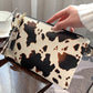 Cow Print Wristlet RTS