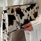 Cow Print Wristlet RTS