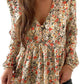 V Neck Floral Blouse WS RTS