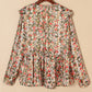 V Neck Floral Blouse WS RTS