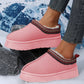 Pink Suede Plush Lined Shoes RTS