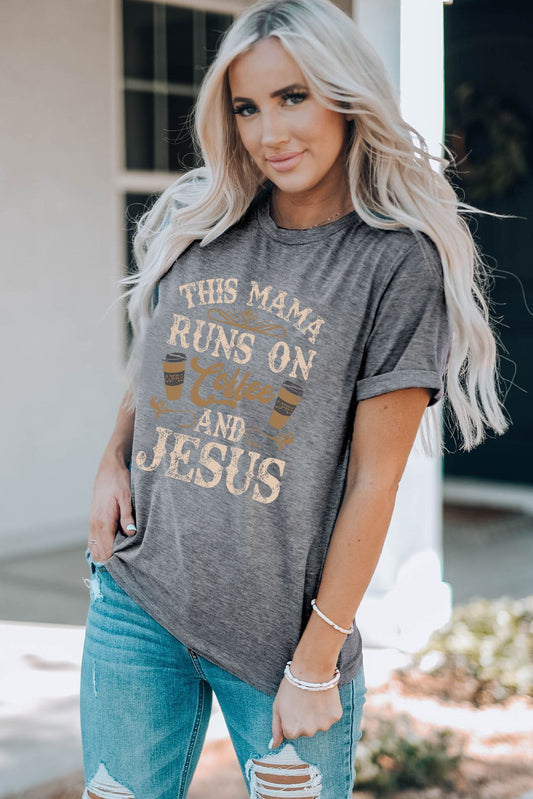 Grey Coffee and Jesus Shirt RTS