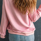 Pink Chenille Patch Sweatshirt RTS