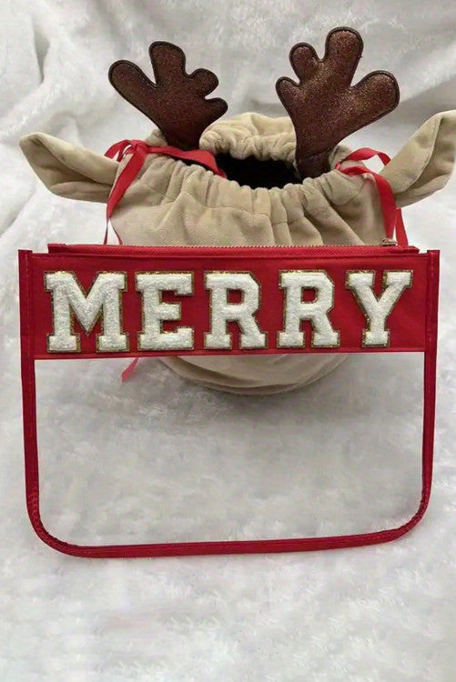 Red MERRY Clear Bag WS RTS