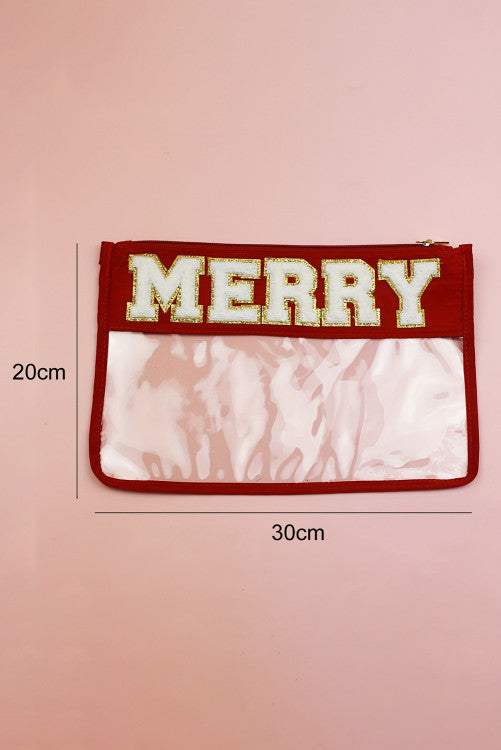 Red MERRY Clear Bag WS RTS