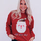 Red Sequin Santa Sweater WS RTS