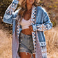 Blue Aztec Cardigan WS RTS