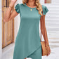 Green Ruffle Sleeve Dress WS RTS