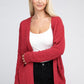 Melange Open Front Sweater Cardigan