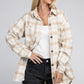 Beige Plaid Shacket