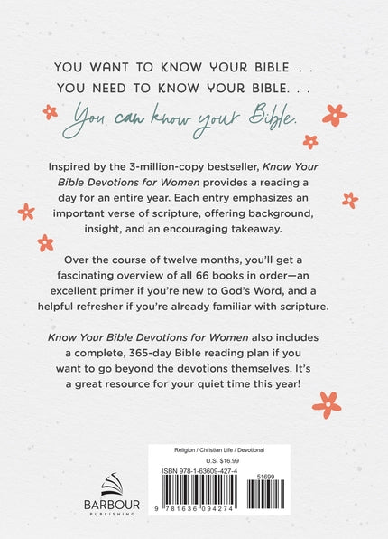 Know Your Bible Womens Devotional