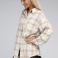 Beige Plaid Shacket