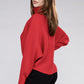 Viscose Dolman Sleeve Turtleneck Sweater