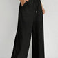 Drawstring Wide Leg Pants