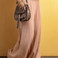Smocked Waist Texture Wide Leg Pants