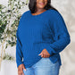 Basic Bae Full Size Ribbed Round Neck Slit T-Shirt